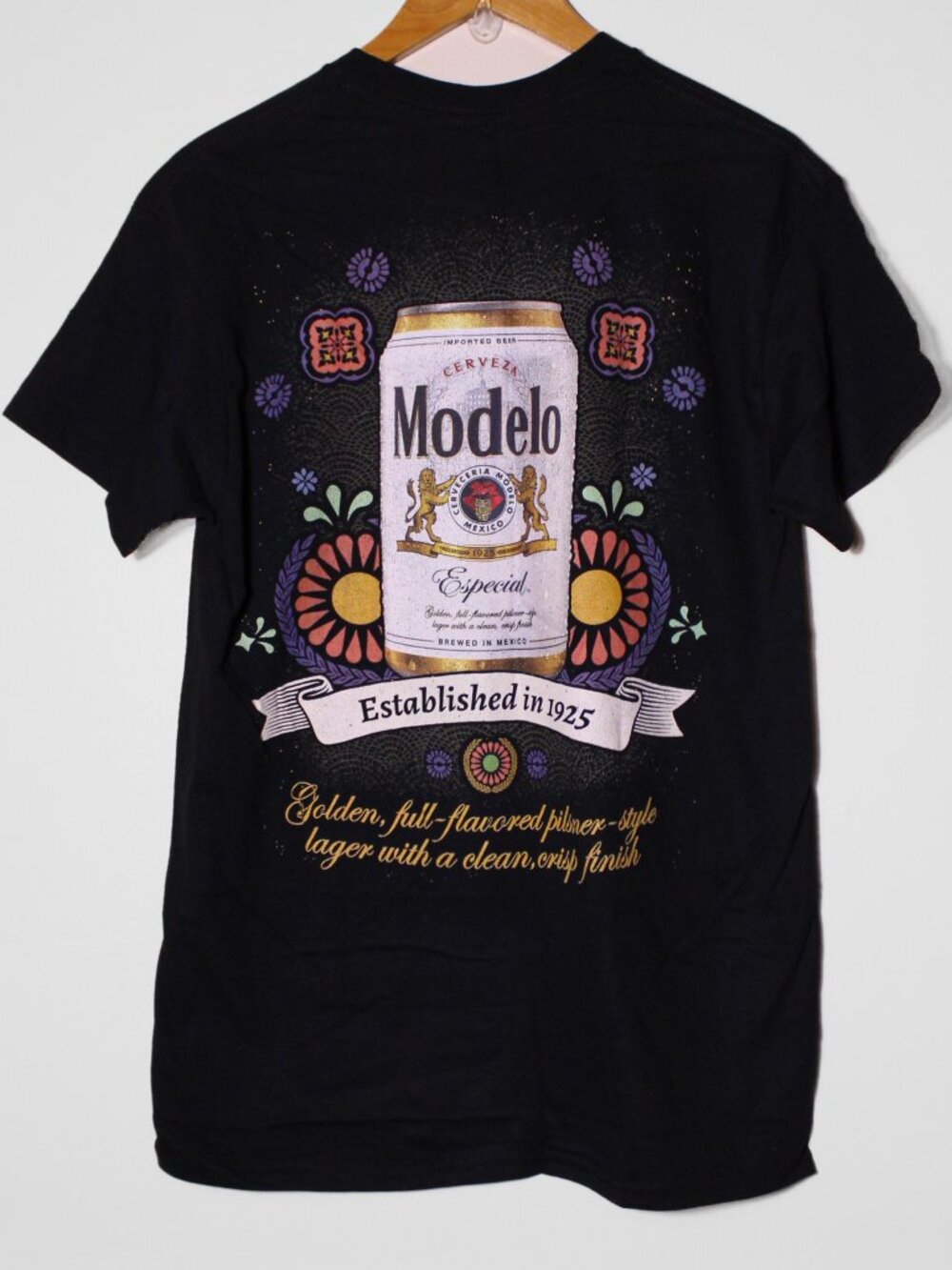 Ripple Junction Cerveza Modelo Beer T-Shirt Black Size M